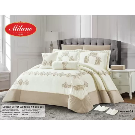 Louzan Velvet Wedding 14 pcs Set